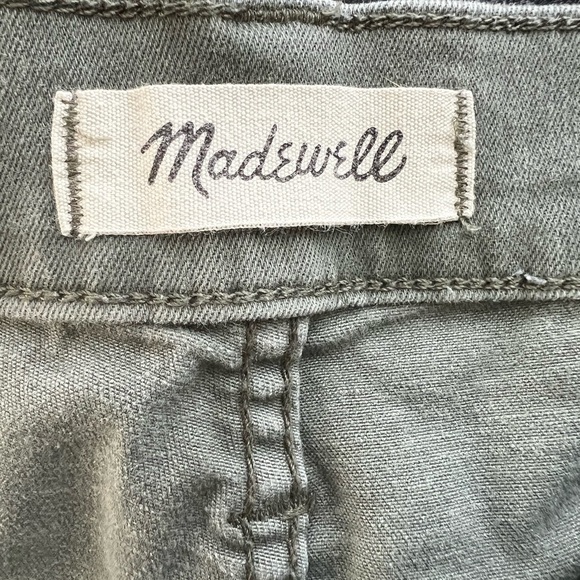 MADEWELL High Rise Skinny Dark Olive Green Jeans Sz 32 - Picture 7 of 7